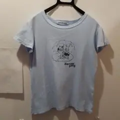 BARROW_GANG レディスTシャツ 水色 ネコ ウサギ