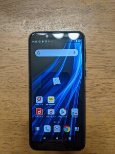 IY1119 docomo SIMフリー AQUOS sens2 SH-01L SHARP 4Gスマホ 簡易確認＆簡易清掃＆初期化OK 判定○ WebにてSIMロック解除受付手続済