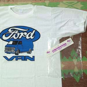 染み込みプリント 【Ed Cholakian】 80s FORD VAN T-Shirt/ 80年代 フォード Tシャツ M デッドストック ホットロッド ビンテージ 50s60s70s