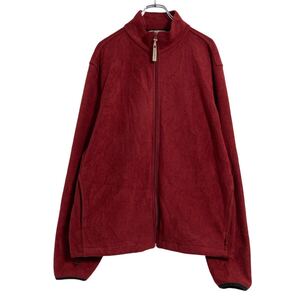 WOOLRICH フリース ジャケット L ボルドー ウールリッチ アウトドア 古着卸 アメリカ仕入 a609-5809