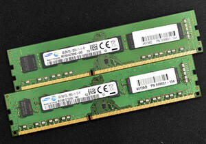 1円スタート 8GB 2枚組 (合計 16GB) PC3-12800 PC3-12800U DDR3-1600 240pin non-ECC Unbuffered DIMM 2Rx8 Samsung (管:SA6104