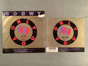 シングル盤(EP)◆BOOWY『オンリー・ユー』『B-BLUE(Live Version)』『BABY ACTION(Live Version)』◆良好品！