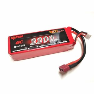 Kypom K6 14.8V 2200mAh 45C90C リポ バッテリー★ホビーショップ青空