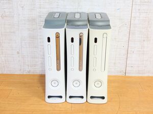 ▲(RD-03) XBOX360本体 3台まとめて 20GB 60GB マイクロソフト Microsoft ※ジャンク/動作未確認 ＠100 (12)