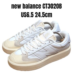 美品 new balance ニューバランス CT302OB 24.5cm　ホワイト　レディーススニーカー　ニューバランススニーカー