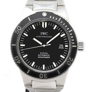 インターナショナルウォッチカンパニー IWC GST アクアタイマー IW353602 ブラック文字盤 SS メンズ腕時計 42mm 自動巻き