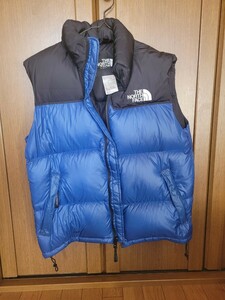 theノースフェイスダウンベスト青黒 MサイズTHE NORTH FACE ダウンベスト ヌプシ down