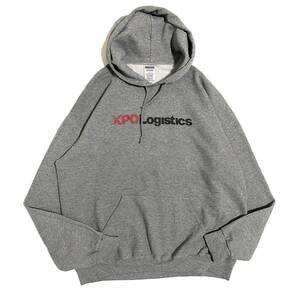 企業物 90s 00s プリント プルオーバー スウェット パーカー / size XL / 90年代 ジャージーズ ラッセルアスレチック