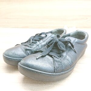 ◇ BIRKENSTOCK ビルケンシュトック アランキッズ ストリート カジュアル スニーカー サイズ36 ブラック レディース E