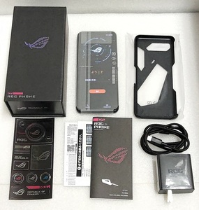 ASUS ROG Phone 5 ファントムブラック 12GB 256GB (国内版SIMロックフリー) ZS673KS-BK256R12 【美品・動作OK】