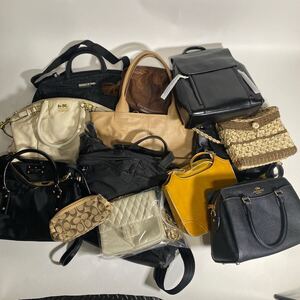 1円スタート ブランドバッグまとめ売り　coach フェラガモ等 ハンドバッグ ショルダーバッグ COACH