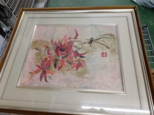 作者不明 ちぎり紙細工 工芸・美術品 額縁サイズ58×49cm