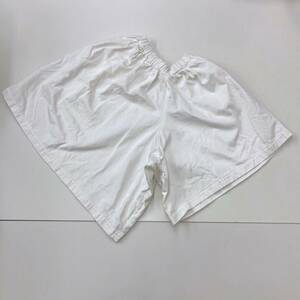 アシンメトリー コムコム COMME des GARCONS ポリ シワ加工 変形 ワイド ショートパンツ 白 コムデギャルソン スカート archive 3110399