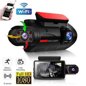 爆売れ デュアルレンズダッシュボードカメラ 車用 DVRカメラ 1080P 暗視,センサー付き 車のアクセサリー ドライブレコーダー