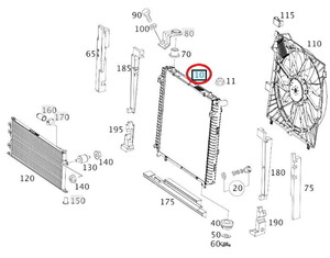 Mercedes-Benz（メルセデスベンツ）ラジエター 純正品 新品Gクラス・Ｗ4634635003700