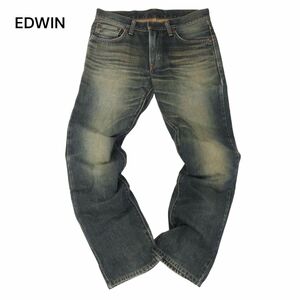 EDWIN エドウィン EZ502 ZYLON★ USED加工 ザイロン デニム パンツ ジーンズ Sz.31　メンズ 日本製 バイク　I4B01019_6#R