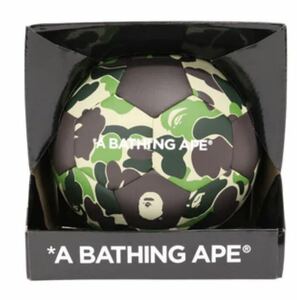 【未使用】A BATHING APE カモフラ 猿迷彩 サッカーボール 【限定品】