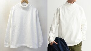 ◆ストラト 購入 maillot マイヨ 24AW タグ付美品 　Speciai Jersey Mock Neck Long-Tee モックネック　ロンT Tシャツ 3　白 定価15180円