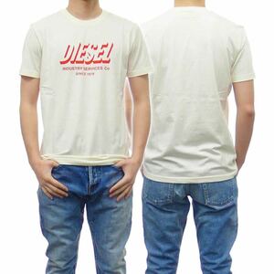 DIESEL Tシャツ T-DIEGOS-A5 / A01849 0GRAM ナチュラル　オフホワイト XLサイズ