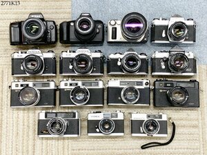 ★一眼レフ レンジファインダー カメラ 大量 おまとめ セット CANON/NIKON/PENTAX/OLYMPUS/YASHICA/KONICA/PETRI 2771K13.