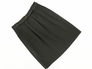 ネコポスOK GIORGIO ARMANI ジョルジオアルマーニ ギャザー タイト スカート size40/グレー ◇■ ☆ dea9 レディース