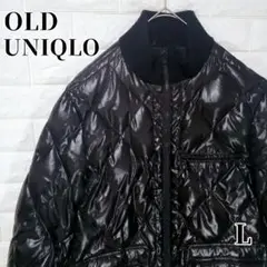 【00s】y2k old UNIQLO ダイヤキルト リバーシブル 光沢