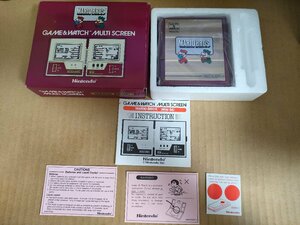 ゲームウォッチ・マリオブラザーズ・マルチスクリーン/GAME&WATCH MARIO BROS 箱・取扱説明書・ビニール付きNintendo/任天堂/D326292