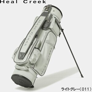 1円★Heal Creek ヒールクリーク ダイヤゴナル 7.5型 スタンドキャディバッグ（ライトグレー）003-18400★