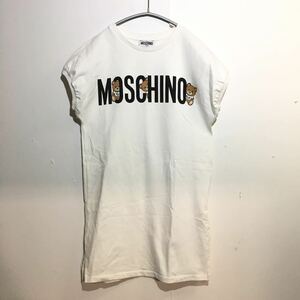 42-96 MOSCHINO TEEN ノースリーブ スウェット カットソー　140 ベア