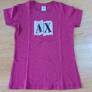 アルマーニエクスチェンジ Tシャツ レディース XS ピンク Tシャツ 半袖Tシャツ 半袖 カットソー