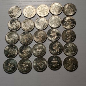 極美品　1964年　東京オリンピック　100円銀貨　25枚