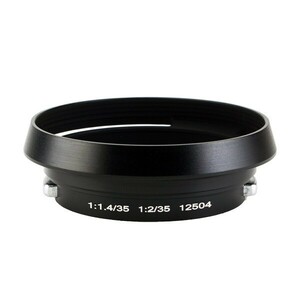 ライカ(Leica) M型用 メタルレンズフード 12504 (M1.4/35、M2.0/35用) ブラック［焦点工房厳選］