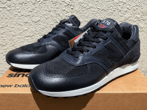 NB原宿店 公式オンラインストア限定 New Balance M576LNN NAVY UK製 US7.5 レザー スウェード 新品 イギリス英国製 ネイビー 紺 スニーカー