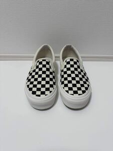 新品　Vans OG Classic Slip-On Canvas 25.5cm VN000UDFF8L バンズ オリジナル クラシック スリッポン キャンバス ボルト チェッカーボード