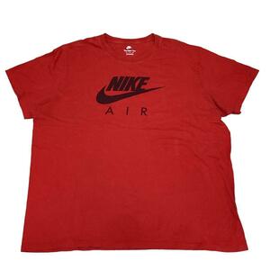 ナイキ 半袖Tシャツ NIKE AIR スウッシュ エンジ US古着c82① XXL相当