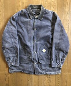 USA製 カーハート Carhartt ブラック 黒カバーオール ワークジャケット ジャケット チョアコート　アメカジ　バイカー　ワーク　アメリカ製