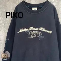 【80s】PIKO 両面 プリント スウェット トレーナー 古着 サーフ