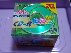 三菱化学 MITSUBISHI 700MB CD-R Color Disc スーパーアゾ HG 20枚パック CR80AM20