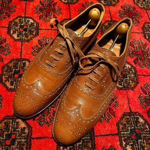 Ralph Lauren CROCKETT&JONES LEATHER WING TIP SHOES/ラルフローレンクロケット＆ジョーンズレザーウィングチップシューズ