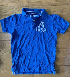 新品 デッドストック★本物★米国正規品 アバクロ 子供用 Sサイズ 青色 半袖 ポロシャツ Abercrombie&Fitch子供服 アバクロンビー&フィッチ