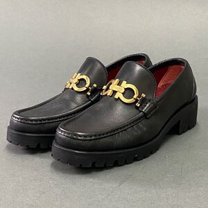 a23○ 〈イタリア製☆〉 Salvatore Ferragamo サルヴァトーレフェラガモ ビットローファー ガンチーニ 5 22.5cm レディース 女性用