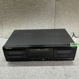 MYM5-902 激安 カセットデッキ PIONEER T-W01AR STEREO DOUBLE CASSETTE DECK 通電OK 中古現状品 ※3回再出品で処分