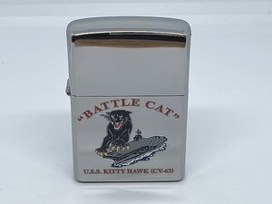 ★ Zippo ジッポ 2008年製 USN アメリカ海軍 CV-63 キティホーク Battle Cat ジッポー ライター