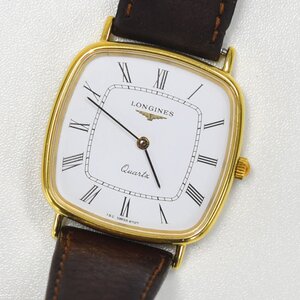 1円 可動品 腕時計 ロンジン LONGINES クォーツ メンズ ホワイト 同梱不可