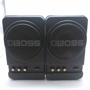 BOSS/ボス/MA-12/スピーカー2点ペアセット/パワードモニター/ブラックカラー/ヴィンテージ/現状品/通電OK/ジャンク/72