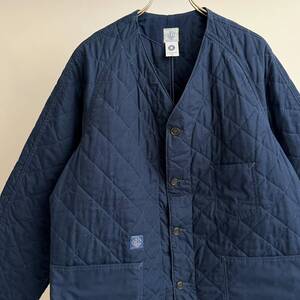 希少《 Mint Condition / XLarge / USA 》2000s 美品【 POST OVERALLS ネイビー キルティング XL カバーオール アメリカ製 】