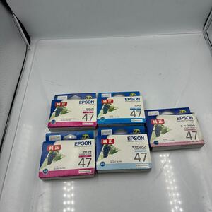 ◎(D189) 純正未使用EPSON エプソン インクカートリッジ ICM47 ICLC47 ICLM47 ICBK47 4色5個セット（米35）