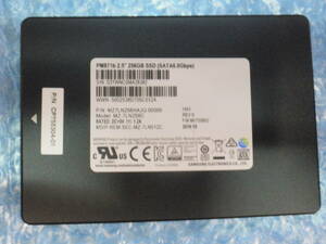 [R083]SAMSUNG 2.5インチSSD SATA 256GB MZ-7LN256C CrystalDiskInfo:正常