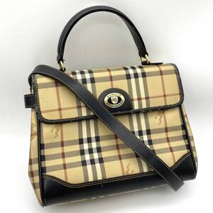 TY1892■Burberry バーバリー Burberrys LONDON ノバチェック ハンドバッグ ショルダーバッグ 2wayバッグ ベージュ ブラウン レディース