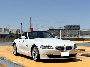 【超美車】【低走行7.8万km】BMW Z4ロードスター 3.0Si/アルピンホワイト/黒本革【検8/6長期取得】ハイパワー265馬力/電動オープンOK/ナビ